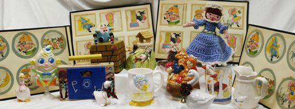 Mother Goose Collection- picture of geese and books