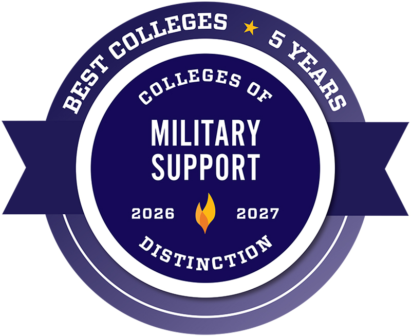 College of Distinction Badge for Military Support