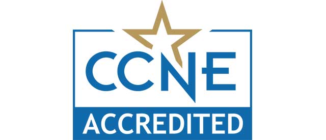 the CCNE Accredited seal.