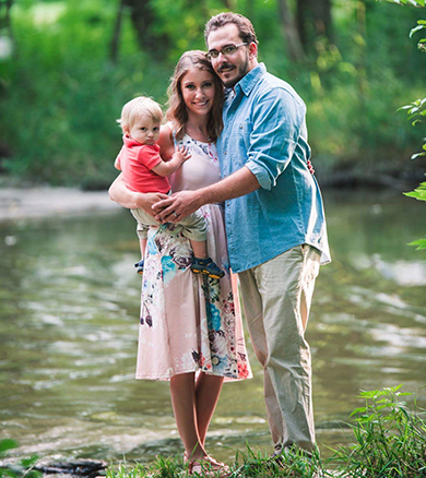 Kaitlyn (Goth) ‘13, Kyle ‘11, and Henry Jacobson photo