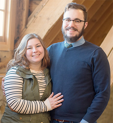Missy Heschke ’16 and Josh Barker ’16 photo