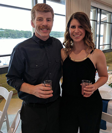 Ashley (Joers) Flatland '13 and Tanner Flatland '13 photo 