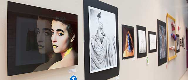 image of artwork displayed on wall 