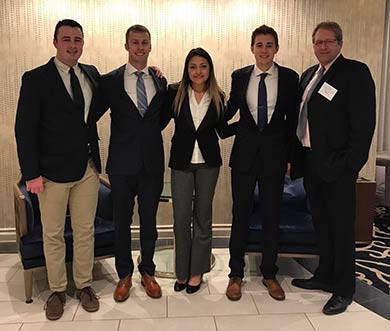 Photo of finance students at presentation