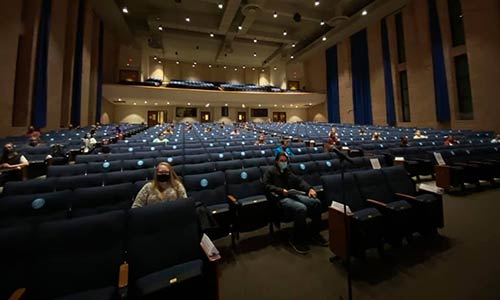 political event auditorium