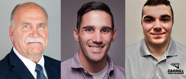 headshots of Michael Nitka, Tim Suchomel and Conor Cantwell.