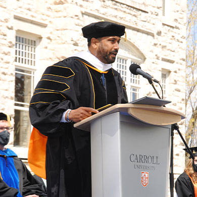 Commencement keynote speaker Pardeep Singh Kaleka