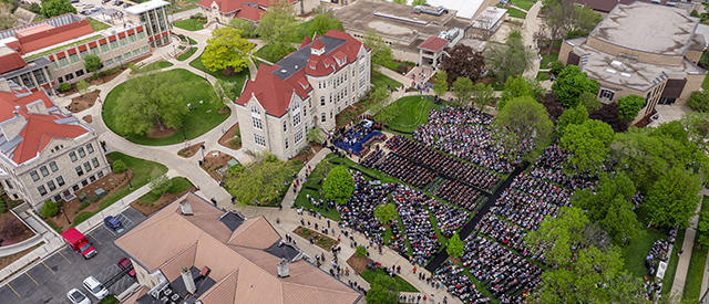2023 Commencement Ceremony - aerial view