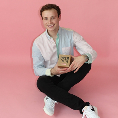 Oren + Olive candles by owner Owen Hawver '23