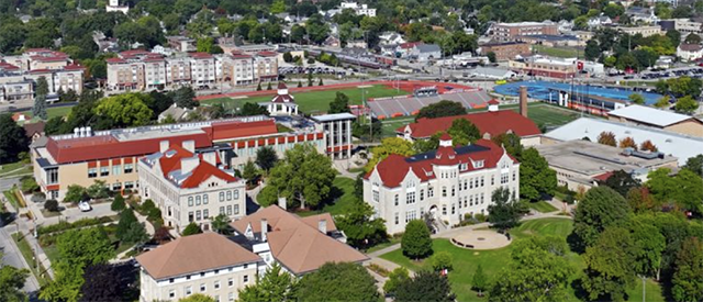 Aerial view of Carroll campus
