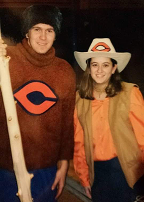 Laura Smith as human Polly with Pete at Carroll