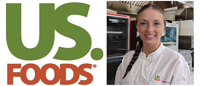 US Foods logo and Brooklyn Jones