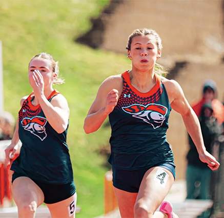 Carroll women's track athletes sprinting to history