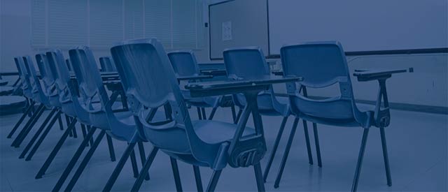 chairs in a classroom