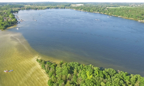 Aerial view of North Lake, Wisconsin