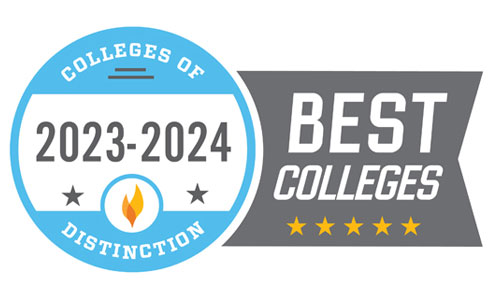2023-2024 Colleges of Distinction badge.