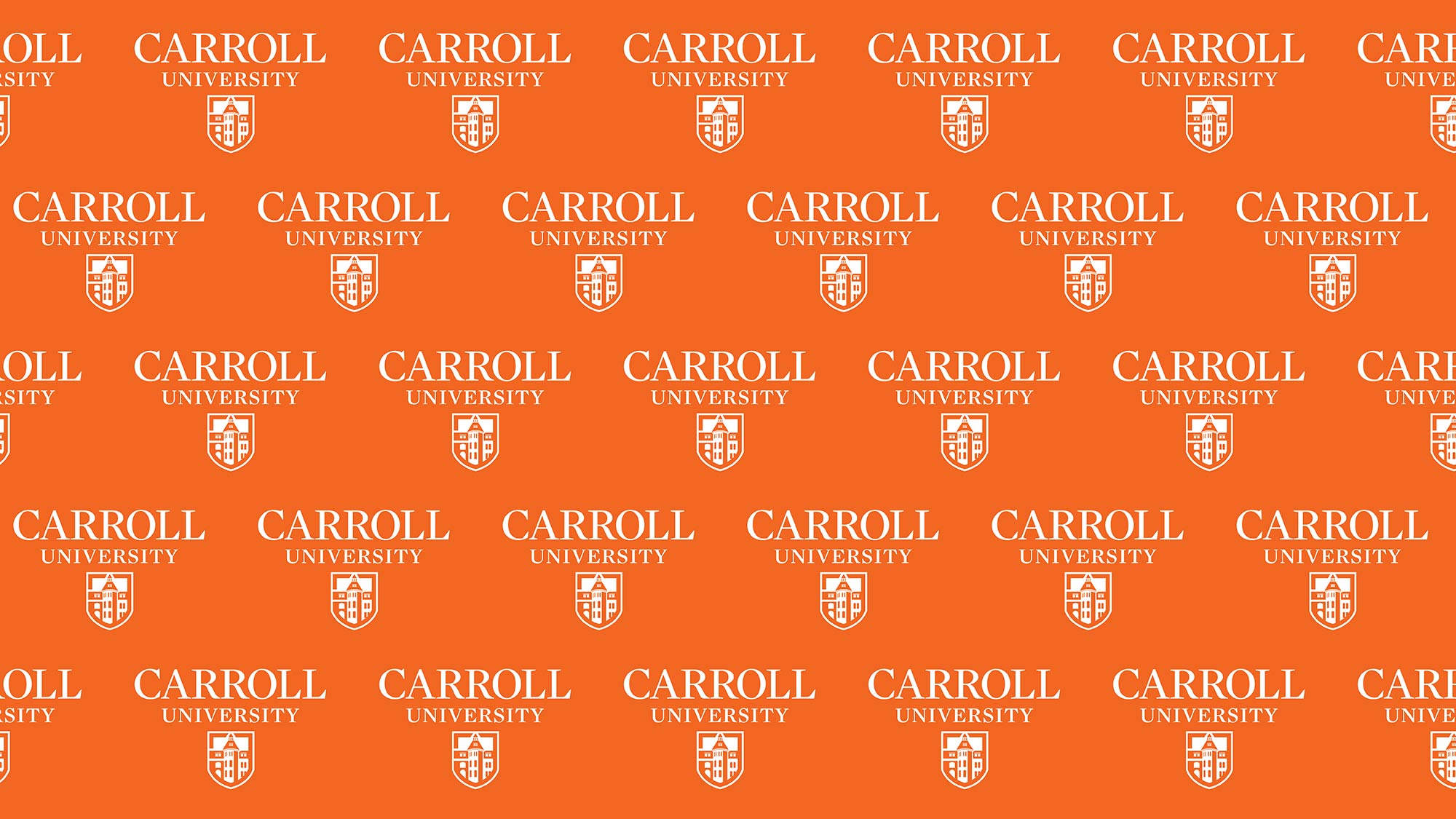 carroll university logo in orange