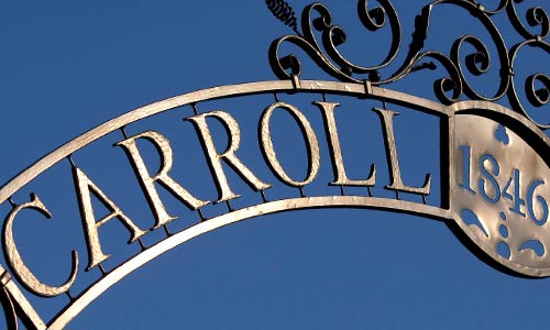 close up image of carroll arch