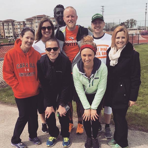 group of Almost Done Pioneer Run/Walk paticipants