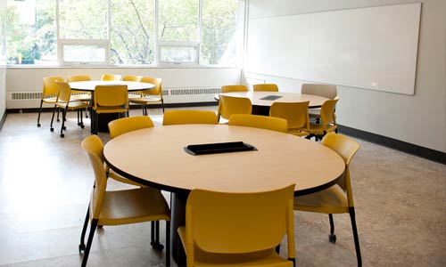 Photo of Bergstrom Hall classroom